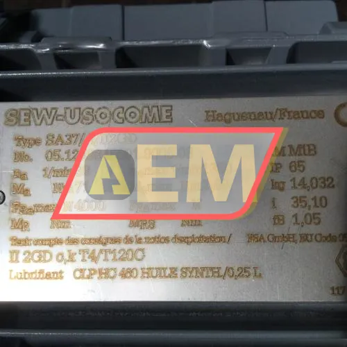 SA37II2GD/DT71D4II3D SEW-EURODRIVE resim 4