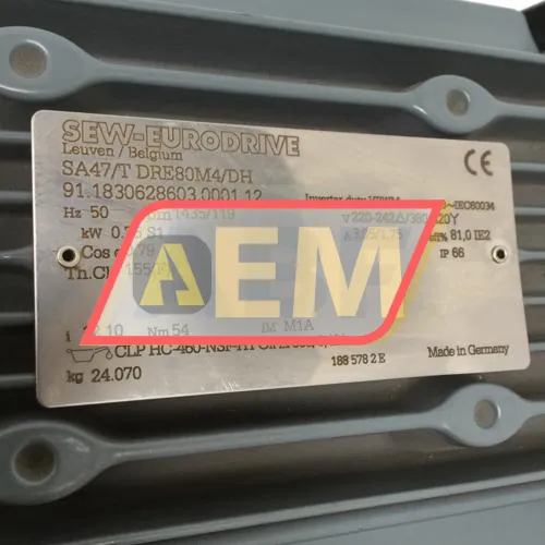 SA47/TDRE80M4/DH SEW-EURODRIVE resim 4