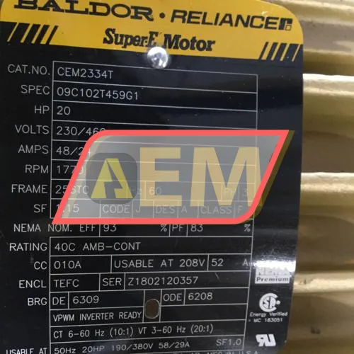 CEM2334T Baldor resim 4