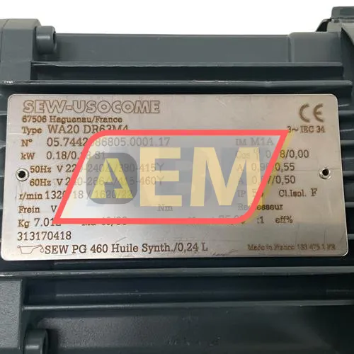 WA20DR63M4-I75 SEW-EURODRIVE resim 4