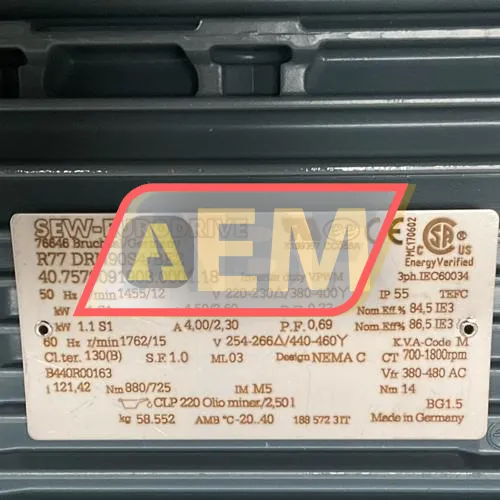 R77DRN90S4/BE2-121,42 SEW-EURODRIVE resim 4