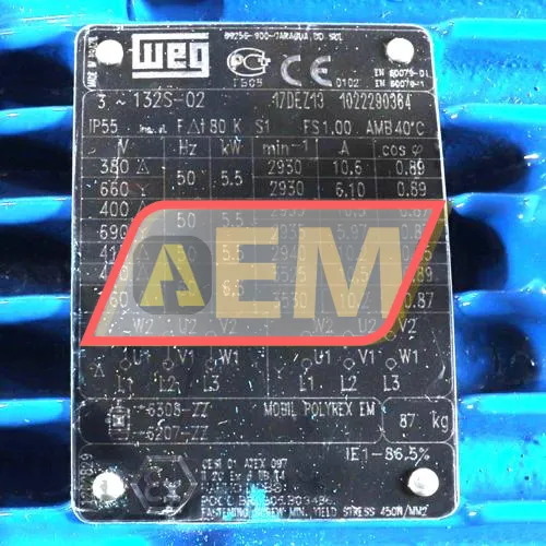 5.5K32CI1132S2B5EX2G WEG resim 4