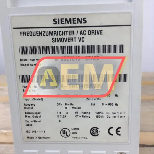 6SE7018-0EA20 Siemens resim 2