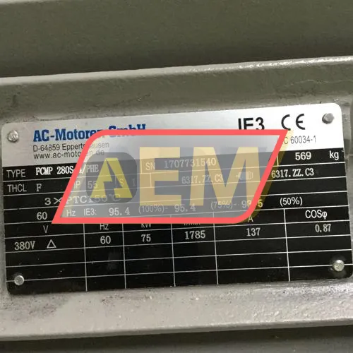 FCMP280S-4/PHEB35 AC-Motoren GmbH resim 4