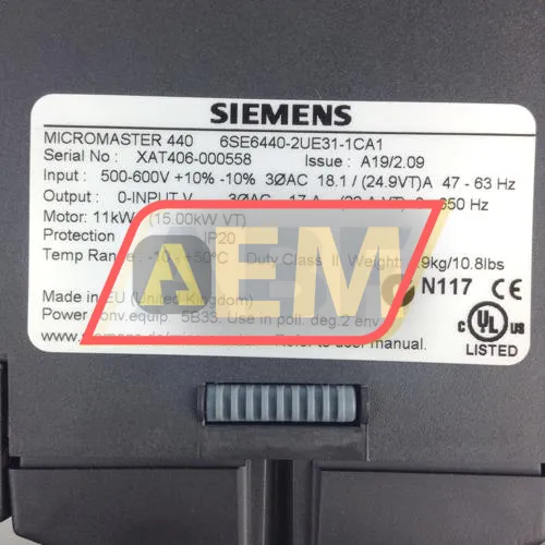 6SE6440-2UE31-1CA1 Siemens resim 2