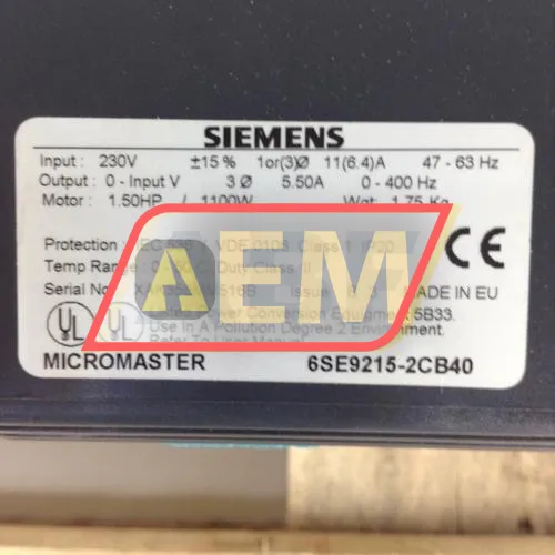 6SE9215-2CB40 Siemens resim 2