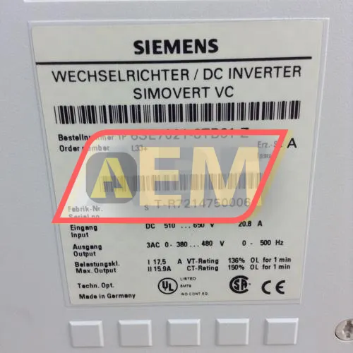 6SE7021-8TB61-Z Siemens resim 2
