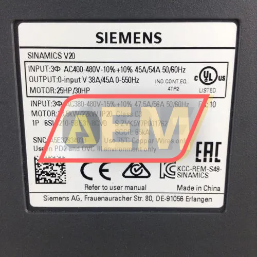 6SL3210-5BE31-8CV0 Siemens resim 2