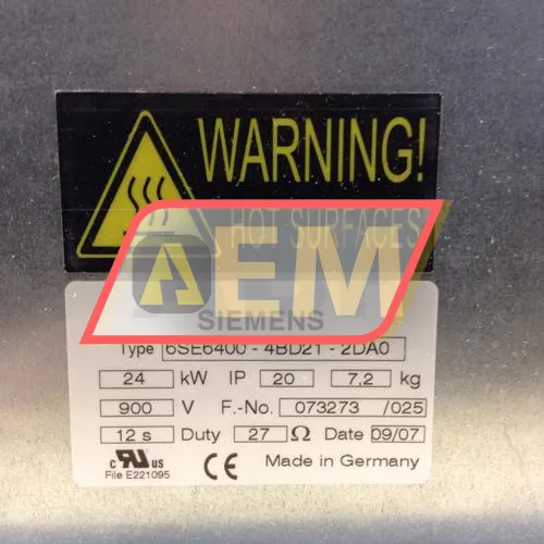 6SE6400-4BD21-2DA0 Siemens resim 2