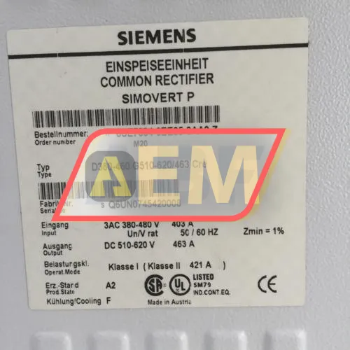 6SE7034-6EE85-0AA0-Z M20 Siemens resim 4