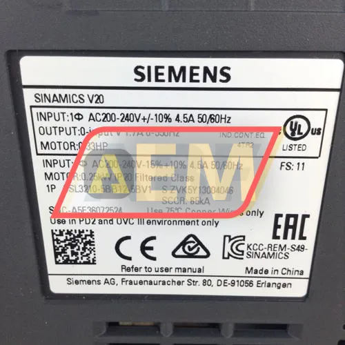 6SL3210-5BB12-5BV1 Siemens resim 2