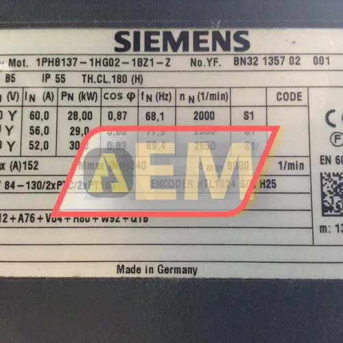 1PH8137-1HG02-1BZ1 Siemens resim 2