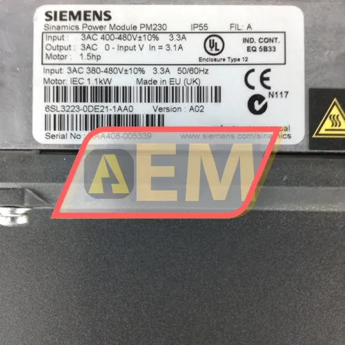 6SL3223-0DE21-1AA0 Siemens resim 2