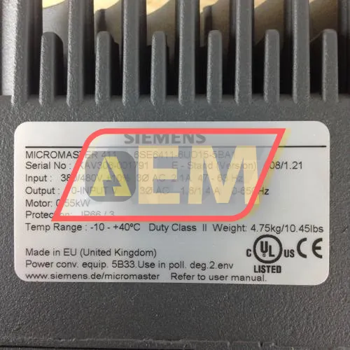 6SE6411-6UD15-5BA1 Siemens resim 2