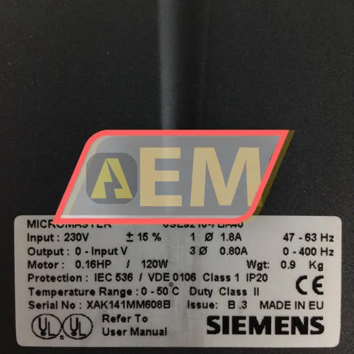 6SE9210-7BA40 Siemens resim 2