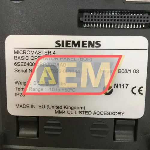 6SE6400-0BP00-0AA0 Siemens resim 4