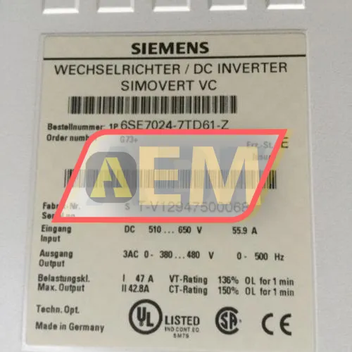 6SE7024-7TD61-Z G73 Siemens resim 4