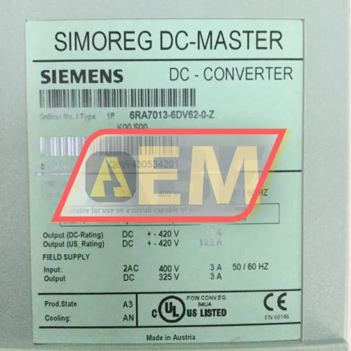 6RA7013-6DV62-0-Z K00+S00 Siemens resim 4