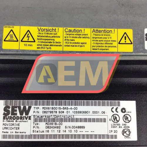 MDX61B0015-5A3-4-00 SEW-EURODRIVE resim 2