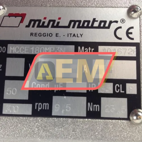 MCCE180MP3N Mini Motor resim 5