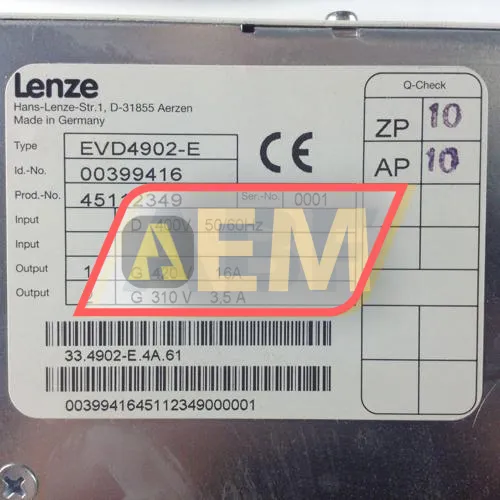 EVD4902-E Lenze resim 2