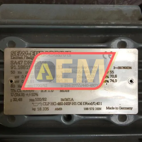 SA47DRS71M4 SEW-EURODRIVE resim 4