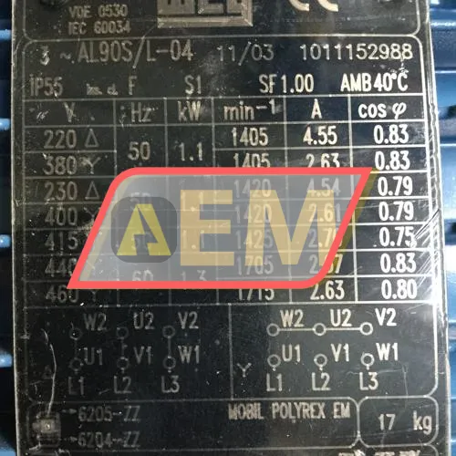 1.1K31AL0904B5 WEG resim 4