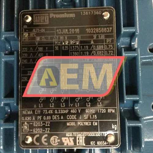 0.25K31AL0714B14 WEG resim 4