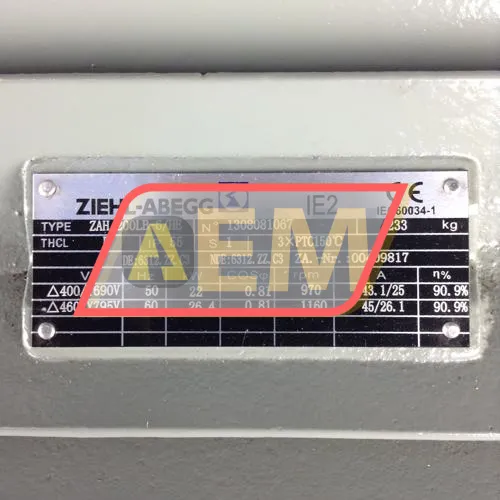 ZAH200LB-6/HE-B3 Ziehl-Abegg resim 2