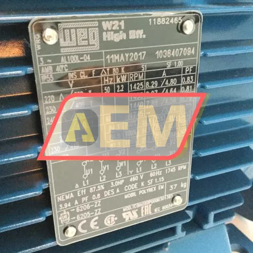 2.2K31AL2100L4B35 WEG resim 4