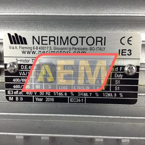 MR13A3019-132S-6-B3 Neri Motori resim 2